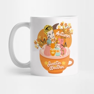 Cozy Retro Autumn Sweater Weather Mug